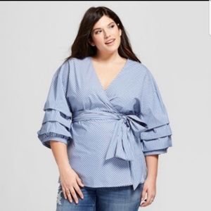 Ava & Viv Wrap Shirt